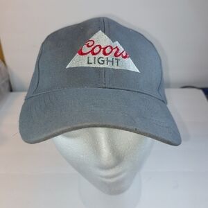 Coors Light Gray Snapback Acme Baseball Cap Adjustable Hat Embroidered Mountain